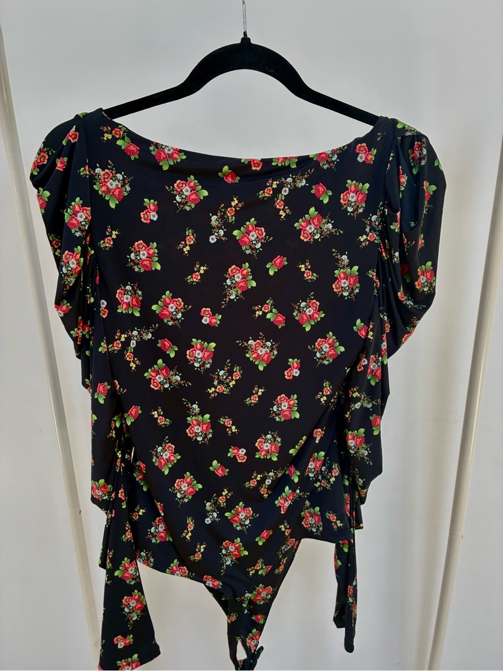 AFRM Floral Ruched Long Sleeve Top - Picture 6 of 8